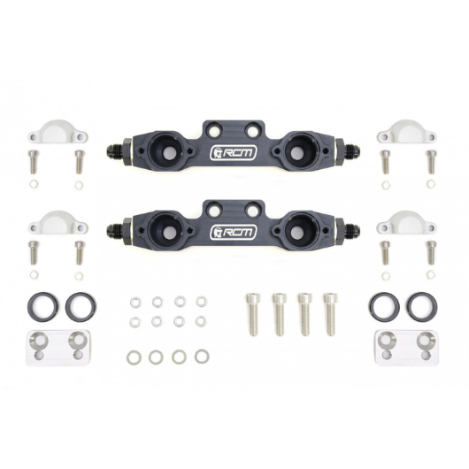 Side Feed Parallel Billet Fuel Rail Pair